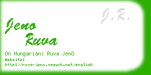 jeno ruva business card